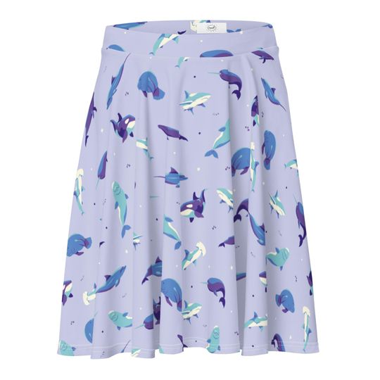 Ocean Animals Skater Skirt