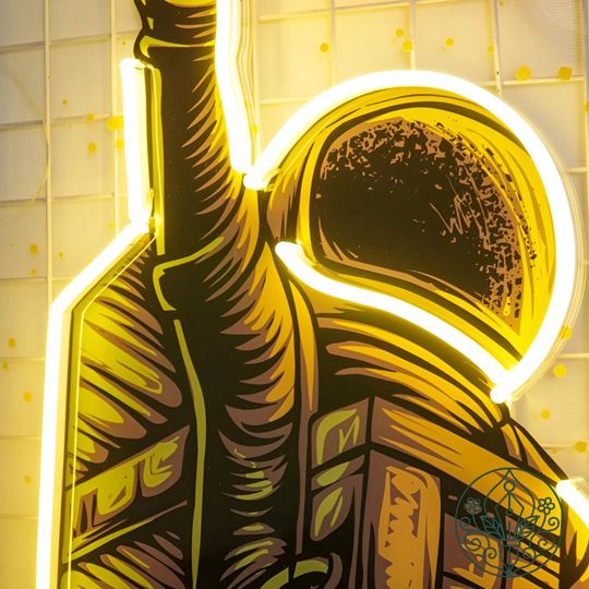 Basketball Shot Astronaut LED Neon Acrylic Artwork