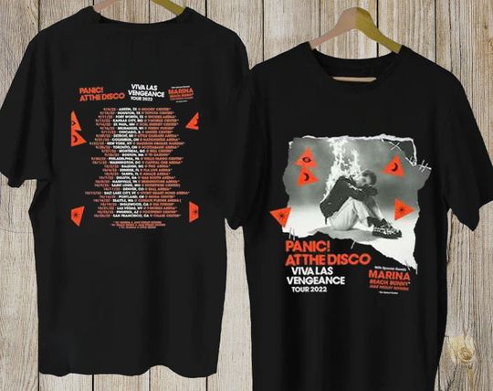 Panic At The Disco Viva Las Vengeance Tour 2022 Concert Shirt