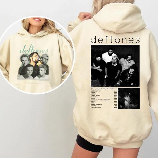 Deftone Vintage  Grunge Rock Band Tee Sweatshirt