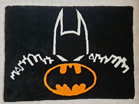 Custom Tufted Rug Batman