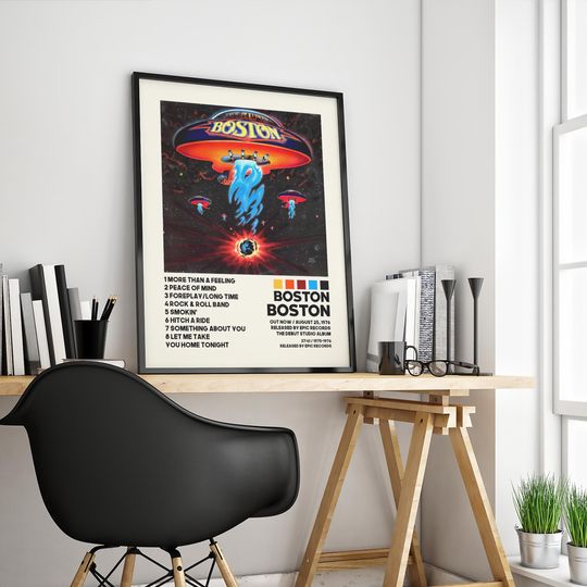 Boston Posters / Boston Poster, Album Cover Poster, Poster Print Wall Art