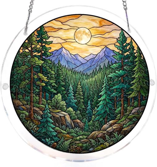 Acrylic Sun Catcher Puzzle; Adult DIY Sun Catcher Kit;Acrylic Puzzle Suncatcher, Unique Shaped Puzzle Piece GiftMothers Day Gift