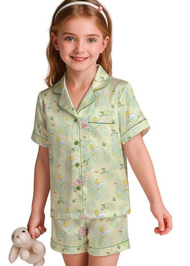 Tinker Bell Pajamas Set, Disney Fairy Tail Women Pajamas, Peter Pan Holiday Pajamas, Disney Princess Pajamas, Matching Family Pajamas