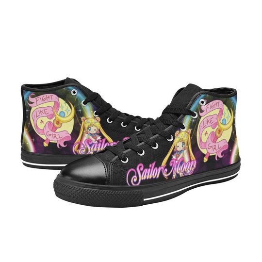 Cute Anime High Tops Sneakers, Birthday Gift for Him, for Her