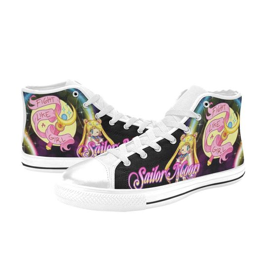 Cute Anime High Tops Sneakers, Birthday Gift for Him, for Her