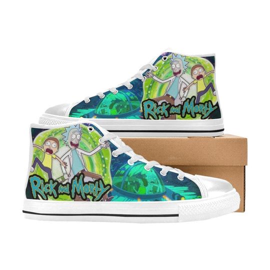 Rick and Rickandmorty High Top Shoes Sneakers, Birthday Gift for Him Her