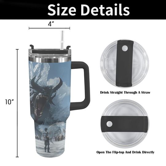 Final Fantasy 40 oz Tumbler: Personalized Stanley-Inspired Stainless Steel Cup