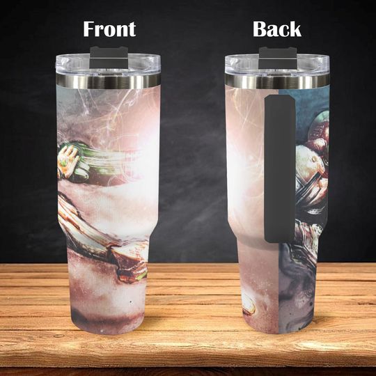 Metroid 40 oz Tumbler: Personalized Stanley-Inspired Stainless Steel Cup