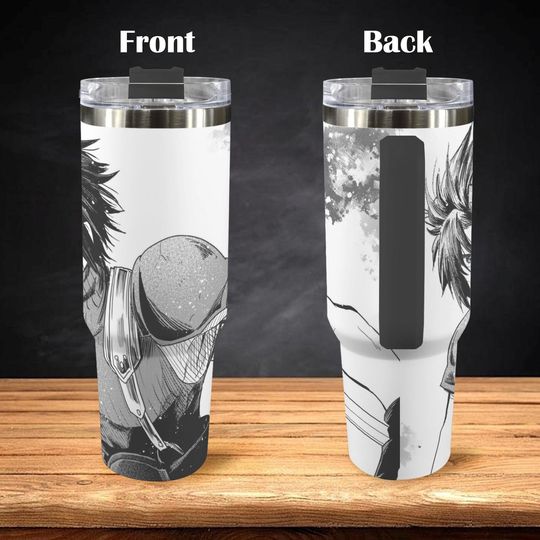 Final Fantasy VII 40 oz Tumbler: Zack Fair Personalized Stanley-Inspired Stainless Steel Cup