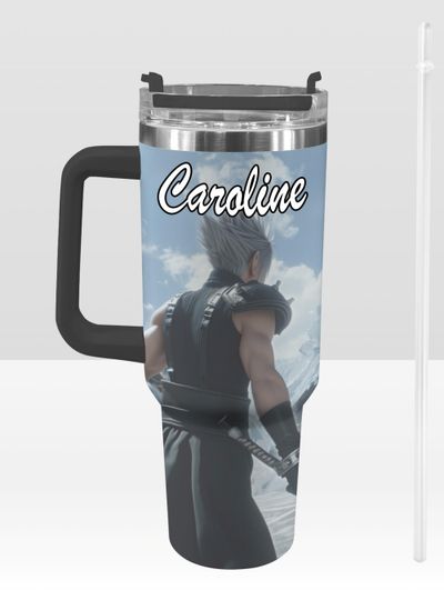 Final Fantasy 40 oz Tumbler: Personalized Stanley-Inspired Stainless Steel Cup