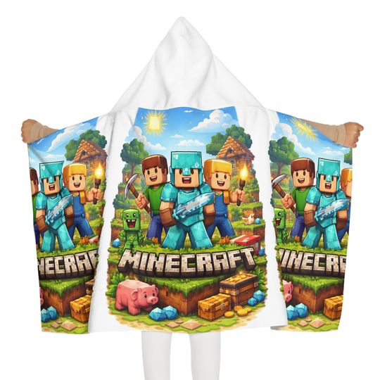 Minecraft Hooded Towel
