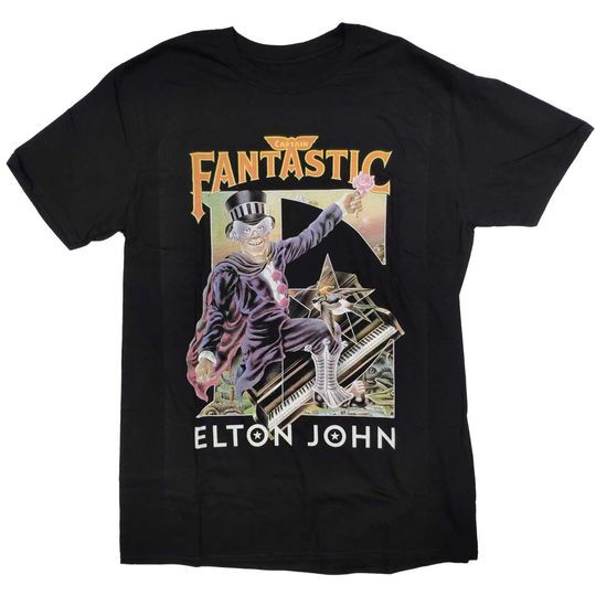 Elton John T Shirt - Captain Fantastic