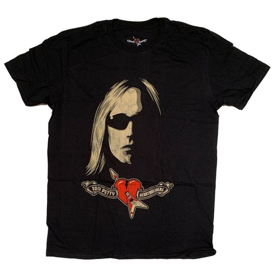 Tom Petty T Shirt - Heartbreakers Logo Face shirt