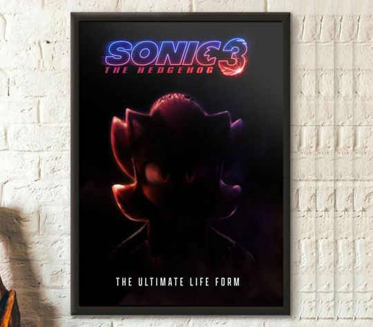 Sonic 3 Movie Poster, Sonic The Hedgehog 3 Poster