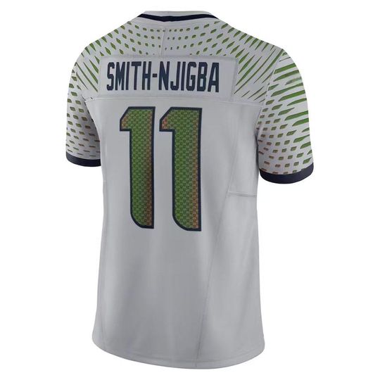 Jaxon Smith-Njigba #11 Men's Jersey  Wolf Gray 2025 Rivalries Football Shirt