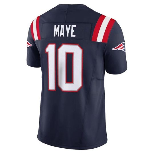 Drake Maye #10 Men's/Youth New England Navy Jersey Rivalries Collection Shirt