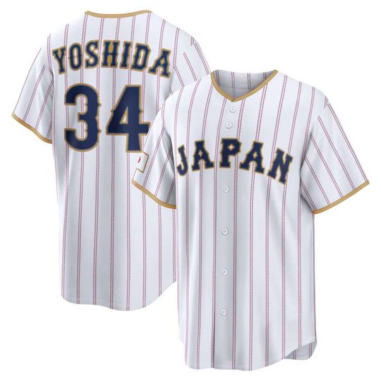 Japan Baseball Masataka Yoshida Jersey,White 2026 World Baseball Classic