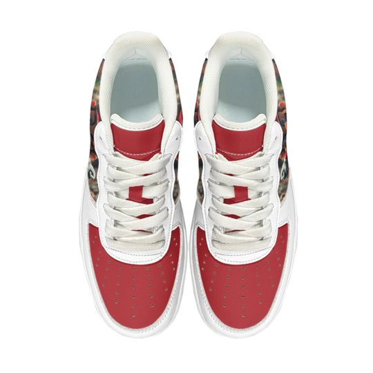 Super Mario Leather Low Top Sneakers for Kids, Men, Women