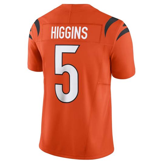 Personalized Cincinnati Bengals Jersey, Custom Name & Number, #5 Tee Higgins Limited Player Jersey