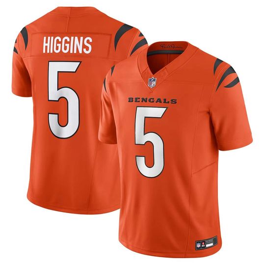 Personalized Cincinnati Bengals Jersey, Custom Name & Number, #5 Tee Higgins Limited Player Jersey