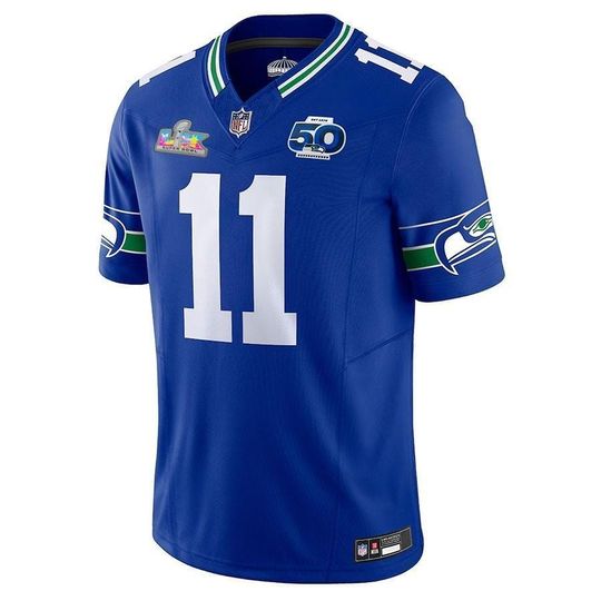 Personalized Seahawks  Jersey, Custom Name & Number, Sports Super Bowl LX Patch  Gift