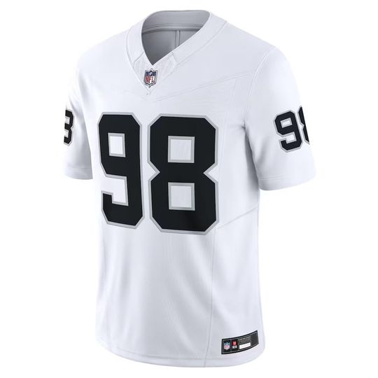 Personalized Raiders Jersey, Custom Name & Number, #98 Maxx Crosby Limited Player Jersey