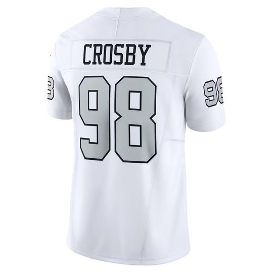 Personalized Raiders Jersey, Custom Name & Number, #98 Maxx Crosby Limited Player Jersey