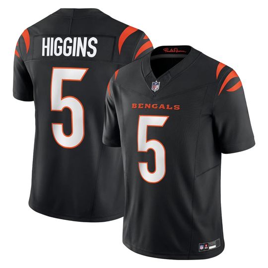 Personalized Cincinnati Bengals Jersey, Custom Name & Number, #5 Tee Higgins Limited Player Jersey