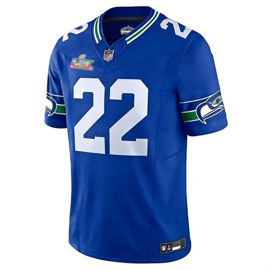 Personalized Seahawks  Jersey, Custom Name & Number, Sports Super Bowl LX Patch  Gift