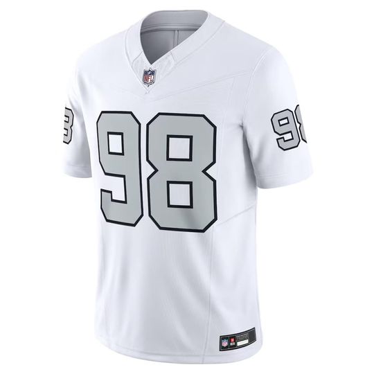 Personalized Raiders Jersey, Custom Name & Number, #98 Maxx Crosby Limited Player Jersey