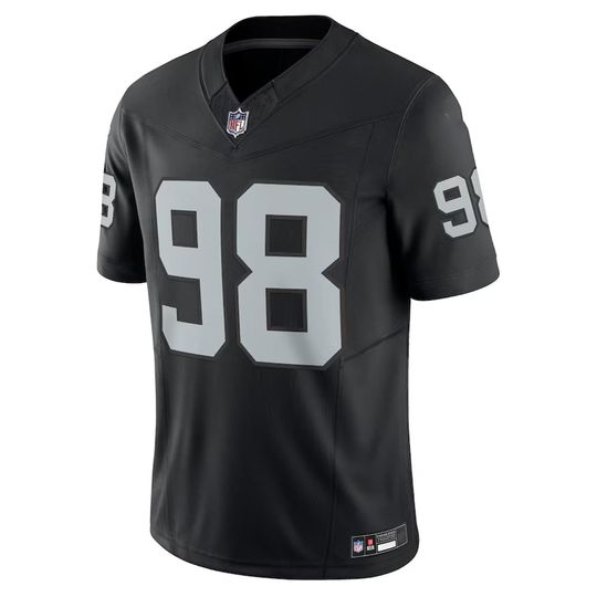 Personalized Raiders Jersey, Custom Name & Number, #98 Maxx Crosby Limited Player Jersey