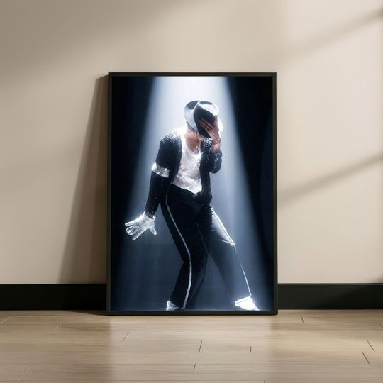 Michael Jackson Dance Poster, Retro Stage Performance Poster, Modern Music Decor for Living Room, Home Bar, Office Gift
