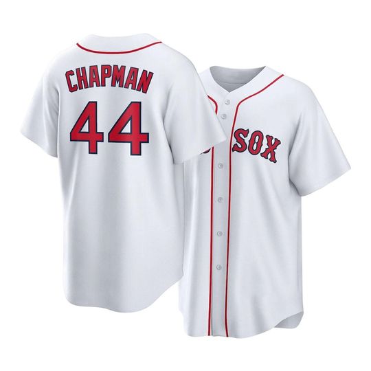 Aroldis Chapman Boston Baseball Jersey,White Home Replica Shirt Man/Youth size,Custom Jersey