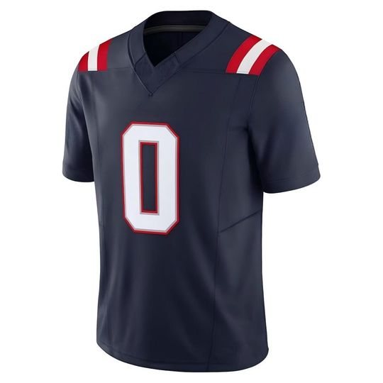 Men's/Youth Christian Gonzalez #0 New England Fan Shirt Rivalries Collection Shirt Navy Football Jersey