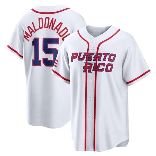 Martn Maldonado Jersey,Puerto Rico White 2026 World Baseball Classic