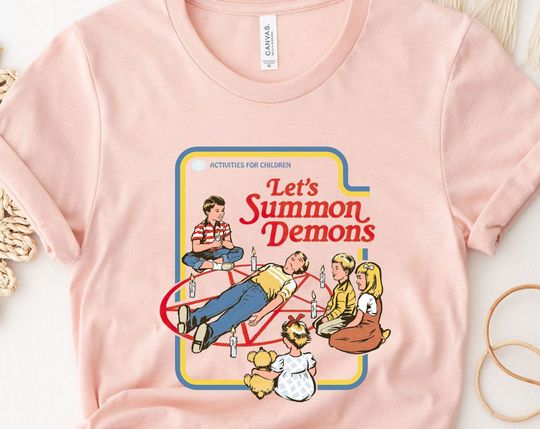 Let's Summon Demons T-Shirt, Demons Shirt, Ghost Tee, Vintage Shirt