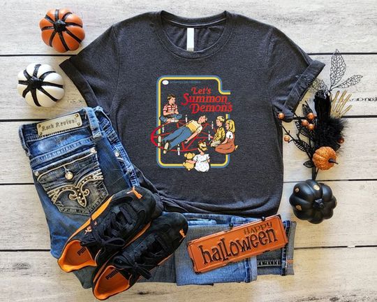 Let's Summon Demons T-Shirt, Demons Shirt, Ghost Tee, Vintage Shirt