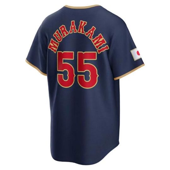 Munetaka Murakami #55 WBCC Japan Baseball Jersey Navy Fan Shirt Man's Youth