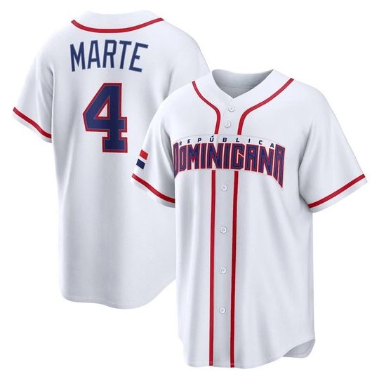 Custom Men's/Youth Dominicana Team Jersey  2026 World Baseball White Fan Personalized Name Number Shirt