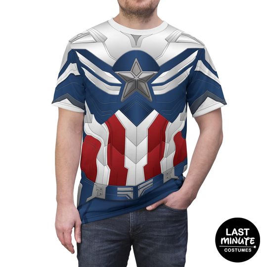 Captain America Falcon Shirt, The Falcon and the Winter Soldier, Sam Wilson, Captain America Cosplay, Marvel TV Series, Disney Costume Shirt