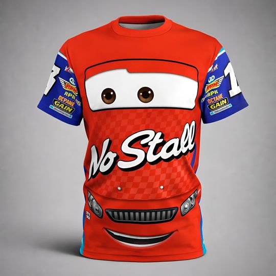 Disney Pixar Cars 3 Face Shirt, Todd Marcus Cosplay Costumes, runDisney Outfits, Family & Friends Group T-Shirts, Cars Land Birthday Gifts