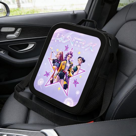 Demon Hunters Huntrix Lunch Bag, Kpop Insulated Lunch Box for Stans