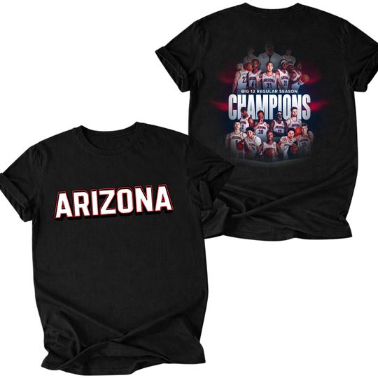 Arizonna Big 12 Champions Shirt, Wildcats Basketball Hoodie, 2026 March Madness Sweatshirt, Bear Down Tee, College Sports Fan Alumni Gift