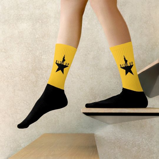 Hamilton Rise Up Star Socks
