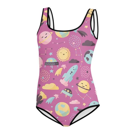 Spaceships, Planets & Stars One-piece Swimsuits