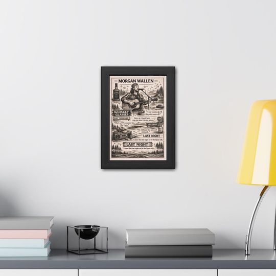 Wallen Western Inspired Poster - Lyric Wall Art - Music Print