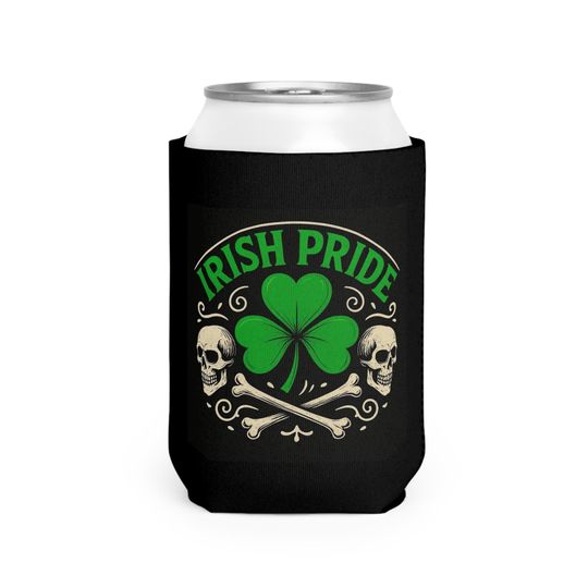 Irish Pride Shamrock Can Cooler