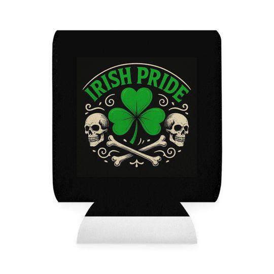 Irish Pride Shamrock Can Cooler