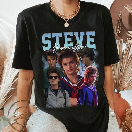 Steve Harrington Shirt, Steve Harrington Vintage Bootleg 90s Style T-Shirt